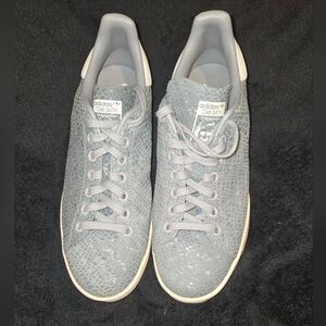 Adidas Stan Smith Grey Snake Print Sneakers